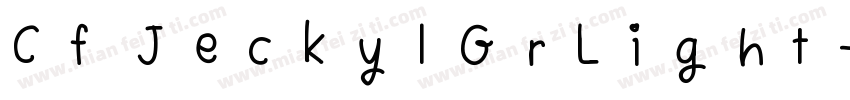 Cf JeckylGrLight字体转换